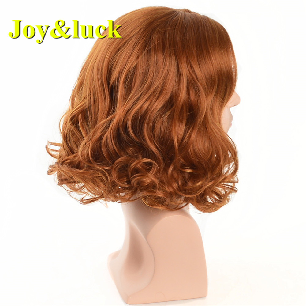 Wholesale Wigs for Men Party Male Wavy Light Brown Man Hair Middle Part Medium Length Natural Wave Men Wigs Synthetic Hair Wigs