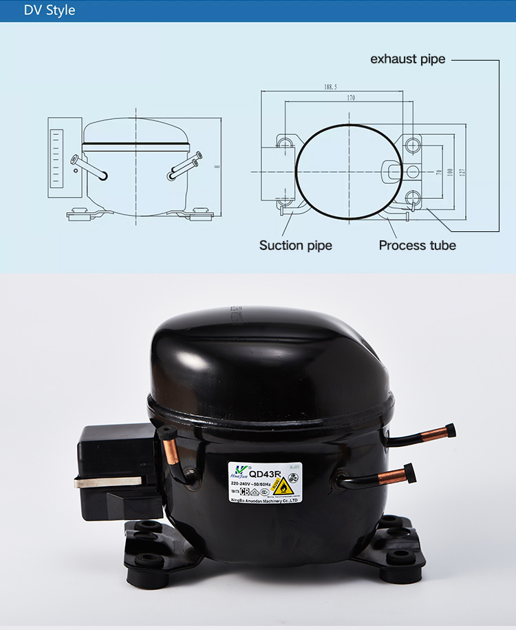 QD43R Water Dispenser use hermetic refrigeration Compressor