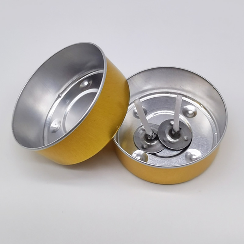 Кошт залатога колеру алюмініевы алюмініевы абалонка свечкі