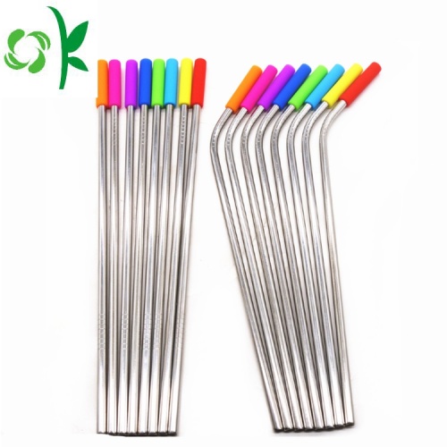 100% Food Grade Silicone Tip Straw Case Foldable