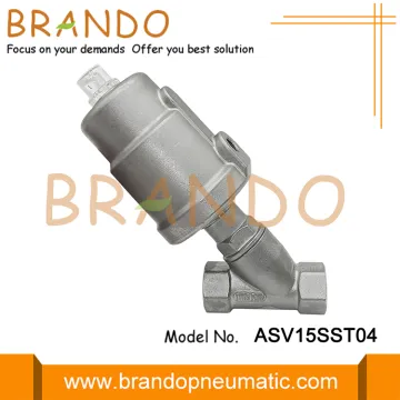 2-Way Pneumatic Angle Seat Valves Treaded Port DN15 PN16
