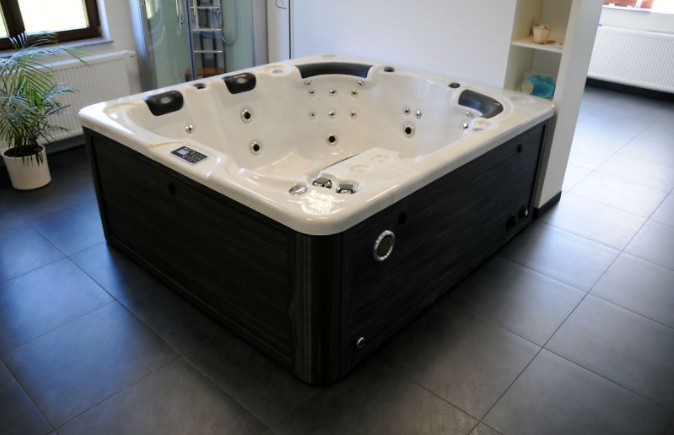 Athena freestanding hot tub outdoor spa 