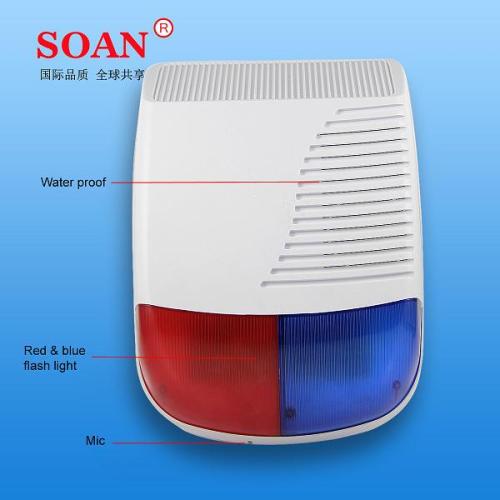 2014 New Design! ! 120 Db Outdoor Wireless Big Siren with Doorbell/ Welcome Device Function