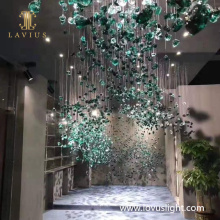 Green custom large-scale project creative hotel custom chandelier