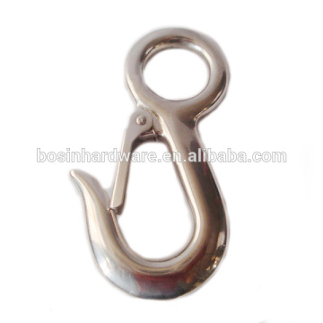 Manufacture Top Quality Metal Stainless Steel Fixed Eye Snap Hook