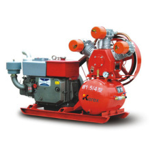 Mining diesel piston air compressor W3128 Double Stage Air Compressor