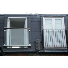 Outdoor Stainless Steel Floor-Mounted Juliet Balcony Frameless Glass Railings