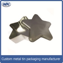 Unique star shape chocolate candy tin