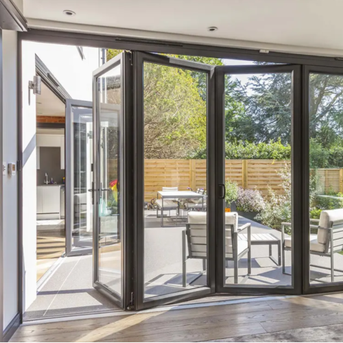 Double Glazing Aluminum Bi-folding Doors