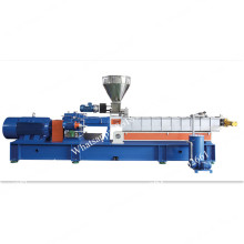 Double screw extruder for plastic