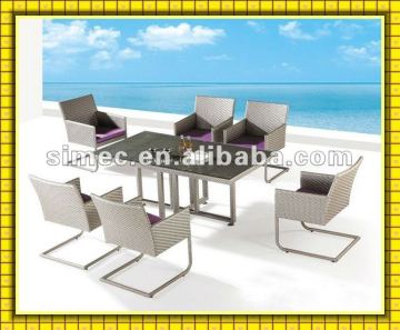 wicker PE rattan dining room furniture