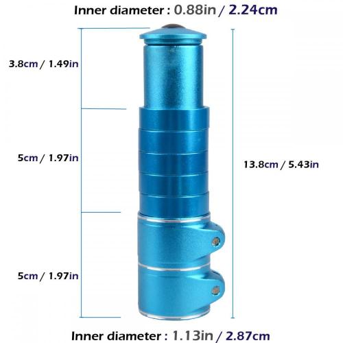 Przedłużenie szyi roweru Stem Raiser ze stopu aluminium 100 mm