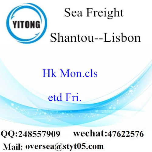 Shantou Port LCL Consolidatie naar Lissabon