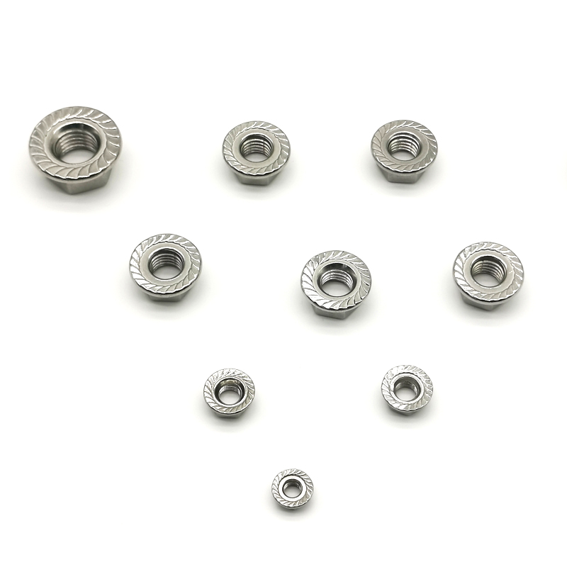 DIN934 HEX NUT الفولاذ المقاوم للصدأ DIN6923 شفة الجوز