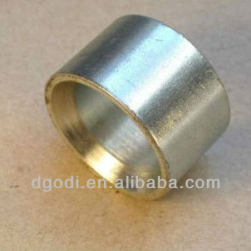 small zinc plated steel cylindrical bushing