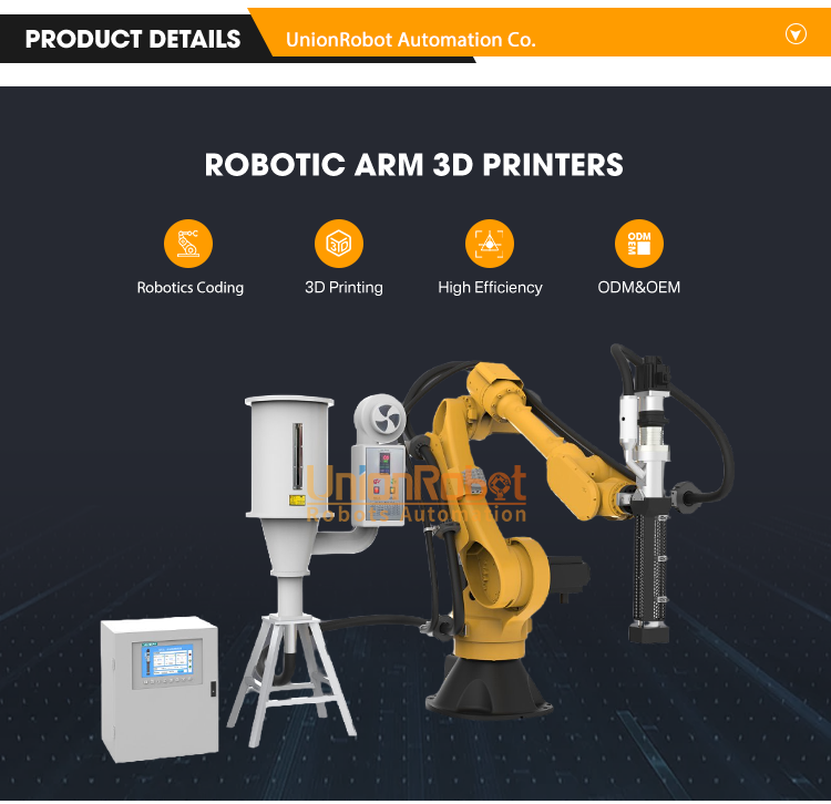 6 Axis Industrial Robot Arm For Cnc And 3d Printing In Art, High ...