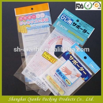 mini resealable bag, plastic bag with header