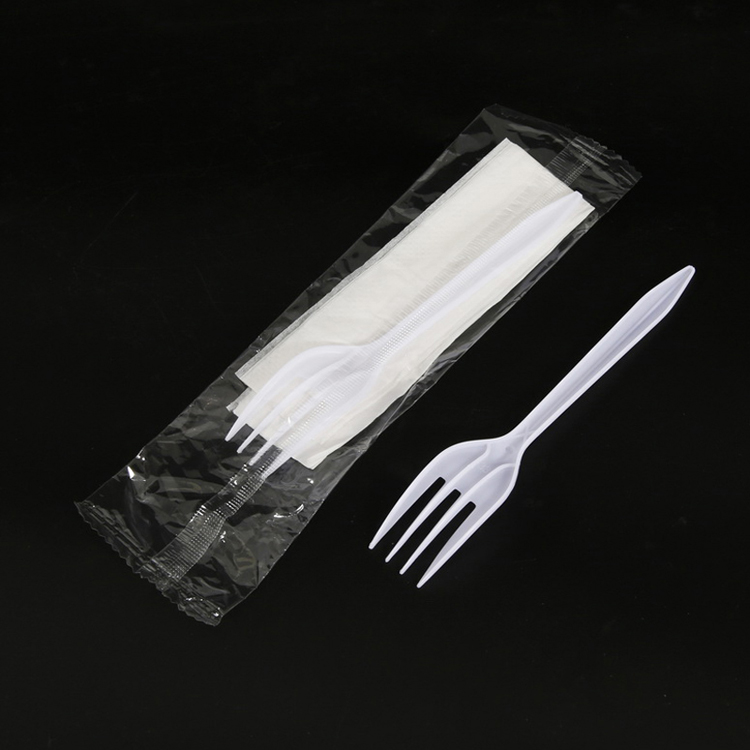 Food Grade PP Degradable CustomIzed Disposable Plastic Spoons Knives Fork with Napkins
