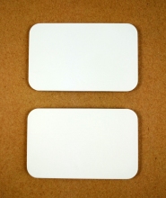 High quality blank ceramic rectangular plaque 80X50MM, blank rectangular ceramic poker chip