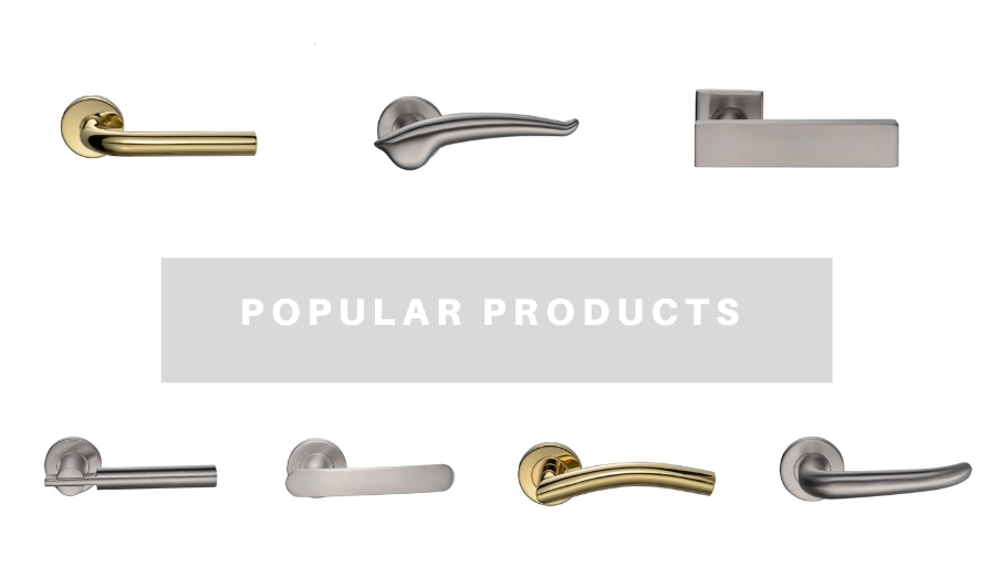 What are the three types of door handles?