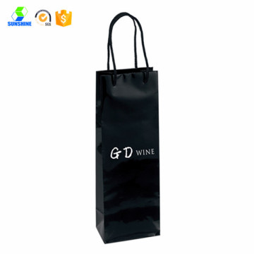 Black handle paper gift bag