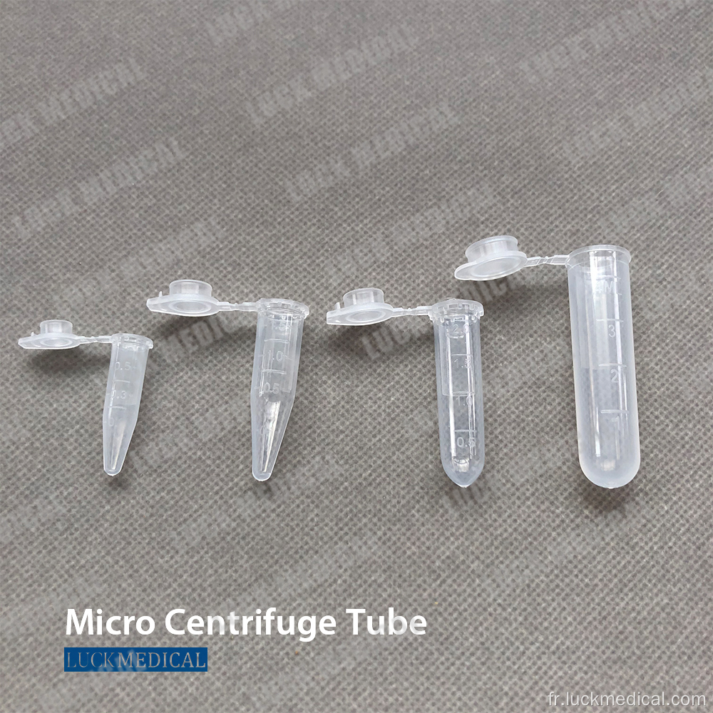 Clips de verrouillage de couvercle de tube de microcentrifugeuse