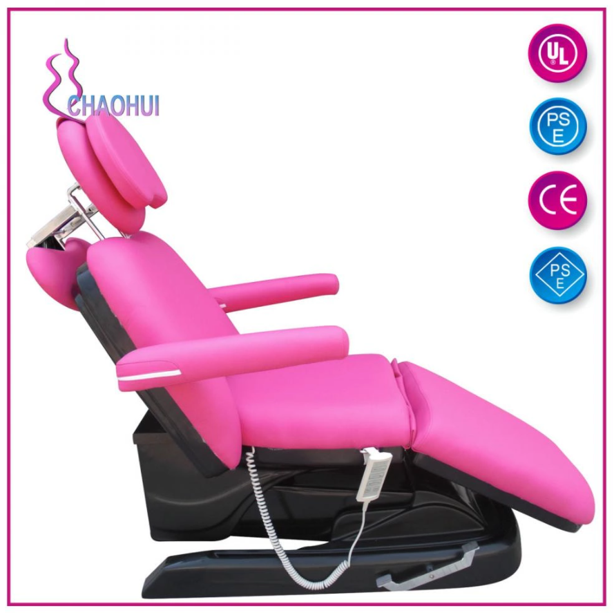 Adjustable angle electric massage table