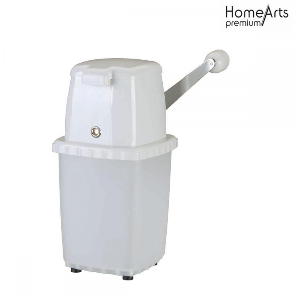 China Supplier Portable Bar Cocktail White Plastic Manual Ice Crusher