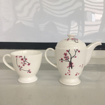 Ceramic Bone Porcelain One Pot One Cup Set
