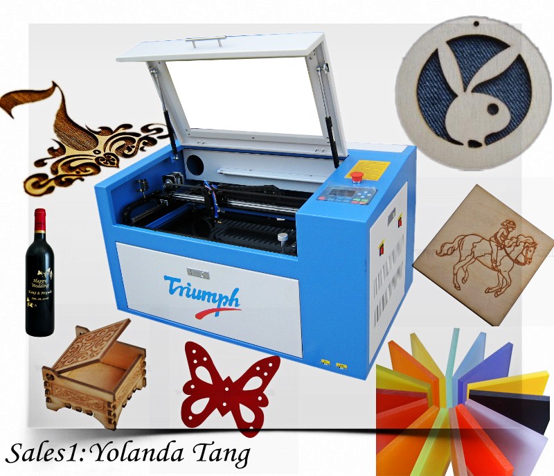 Plexiglass Leather Laser Engraver/Cutter Price 9060 CO2 Laser Crystal Engraving Machine Acrylic /Rubber