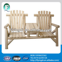 Adirondack wood double chair