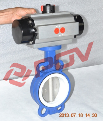 water ac220v pneumatic wafer butterfly valves