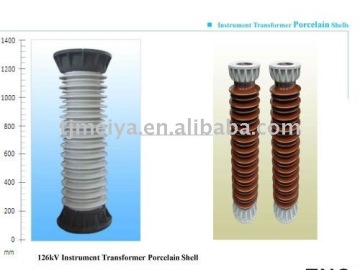 126KV Instrument transformer porcelain shell