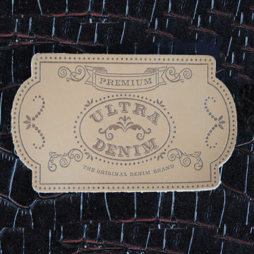 pu jeans leather patches