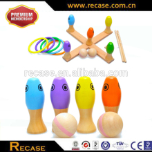 wooden fishing toys educational fishing game fishing set