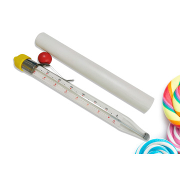 Хорошая цена стеклянный термометр для молока Красный термометр для жидких конфет