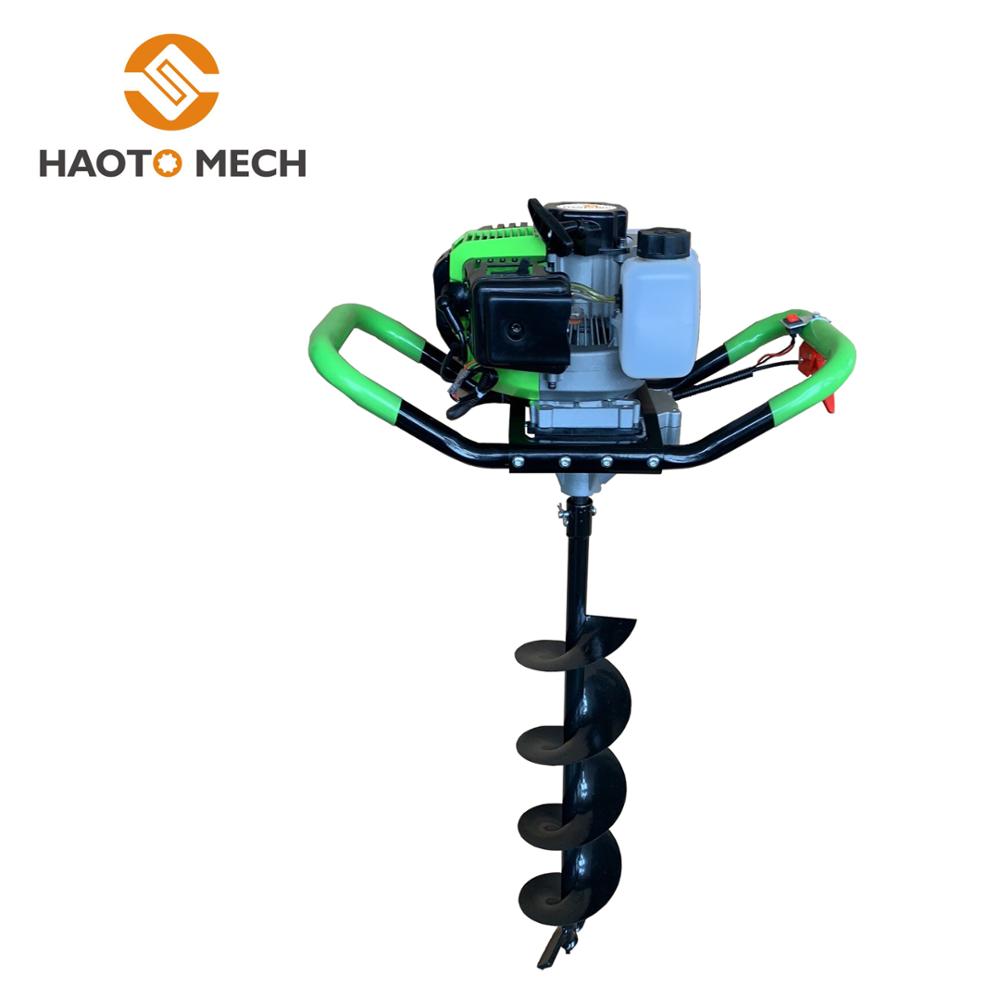 New earth auger single Tree planting digging machine