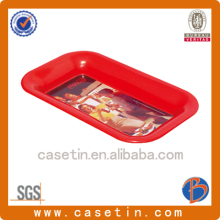tin cans for tea large rectangular metal tray