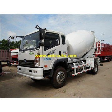 SINOTRUK 5 M3 Concrete Mixing Vehicles