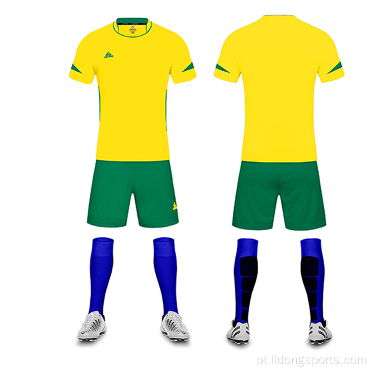 Uniforme de equipe de futebol completo barato para crianças