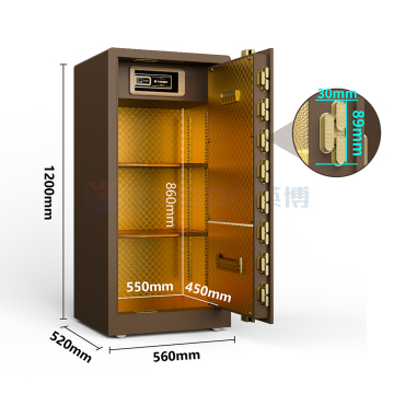 fingerprint money safes and hidden drawer safe box