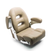 Genuine Marine Boat Captain Seat - Swivel Folding Luxury Comfortable Deluxe Boat Seat