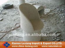 Special stone bench with back