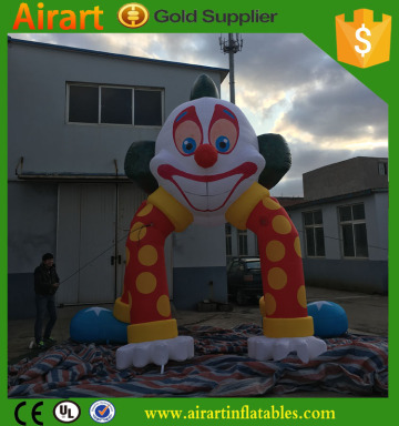 High quality giant inflatable clown arch, outdoor decoration inflatable clown arch, inflatable clown