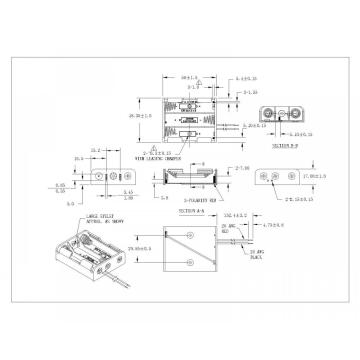 BBA-5-3-B-152-465 3 bitar AA-batterilhållare med ledningar