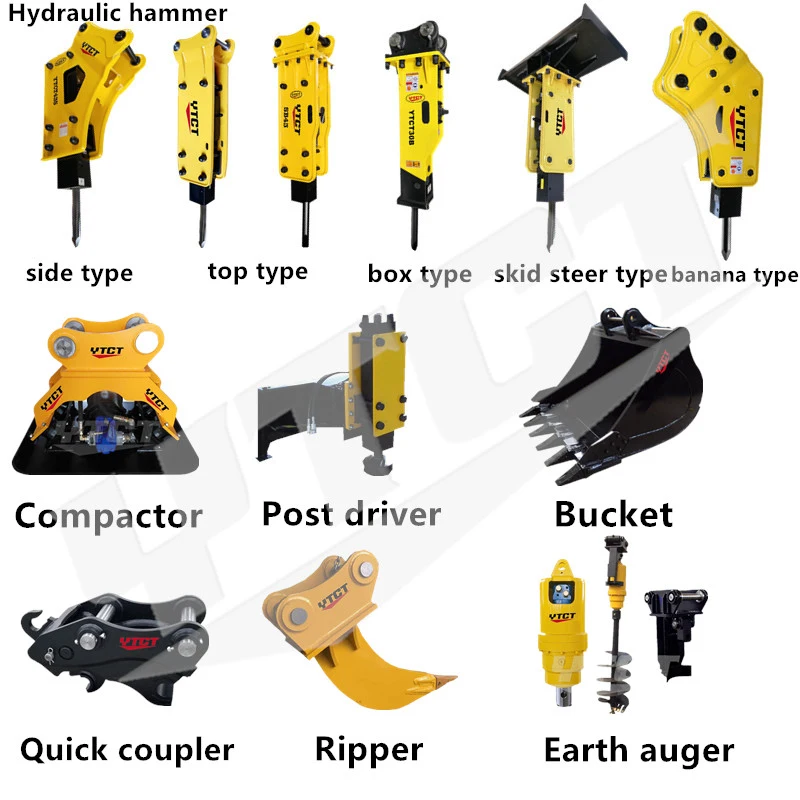 Mini Skid Steer Loader Rock Breaker Jack Hammer