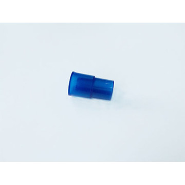 Conector de tubo reto plástico descartável de plástico azul