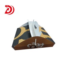 Pizza cardboard box with handle