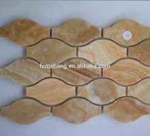 MBHYA009-M1 wholesale price magic calacatta vagli lantern marble stone Mosaic tile