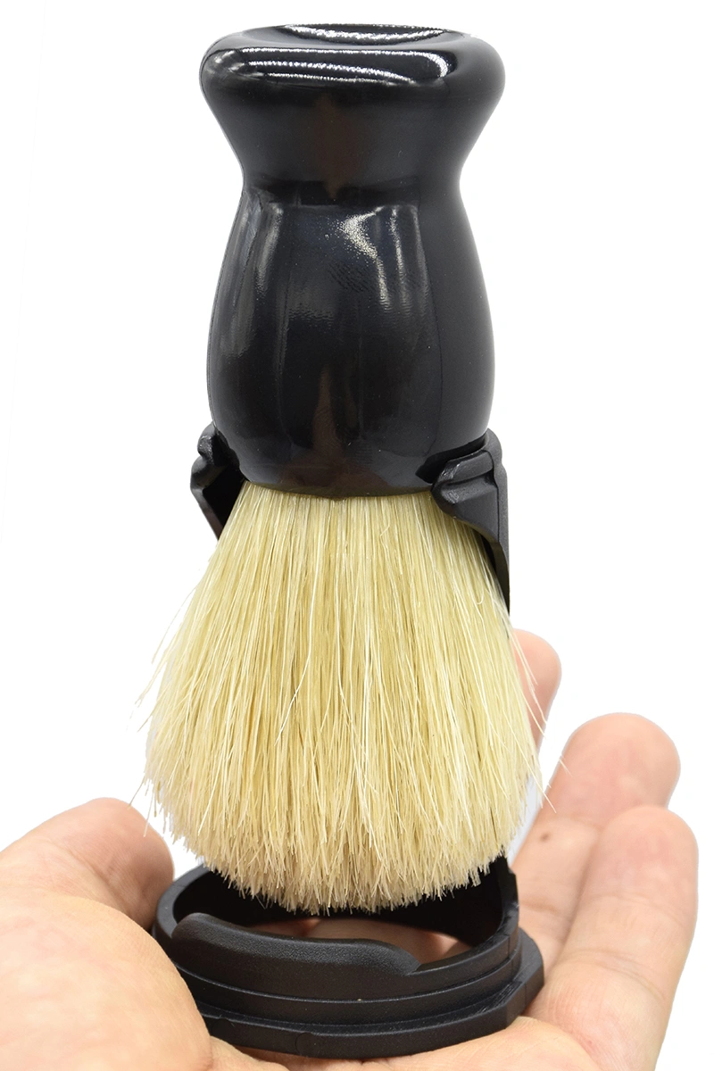 High Quality Plastic Handle Male Beard Shaving Brush Nylon Hair Foam Brush for Male Grooming